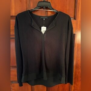 Sanctuary Black Popover Black Sweater Blouse Size Small NWT
